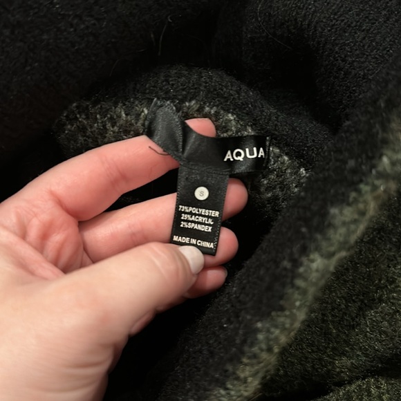 Aqua Camo Cowl Neck Sweater - Picture 3 of 4